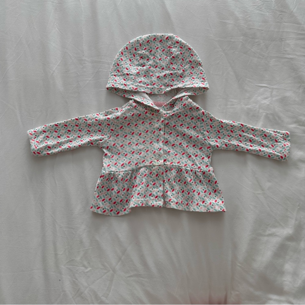 Carterβs Floral Baby Hoodie and Jacket Set